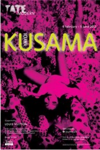 kusama exhibition poster tate